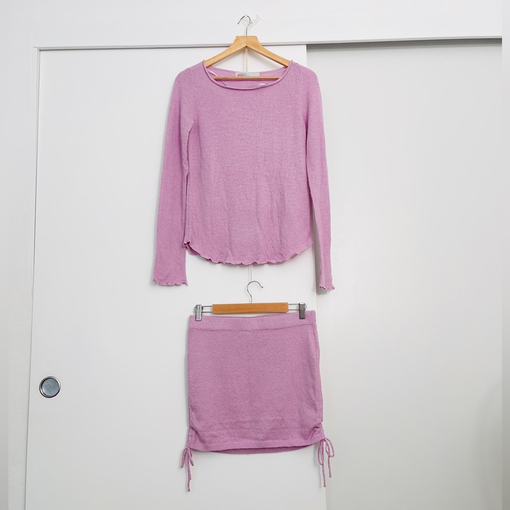 NWOT Free People Cabo Sweater Top With Skirt Matching Set Size Small - Picture 2 of 7